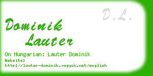 dominik lauter business card
